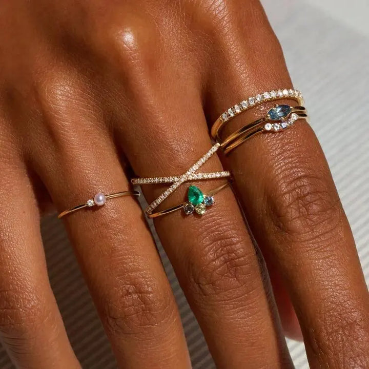 Luxe Circle Fusion Rings